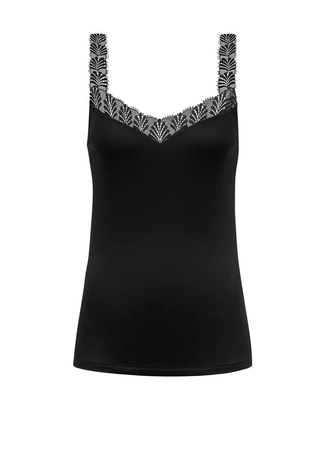 Mey Serie Emotion Elegance Lace Vest, Black