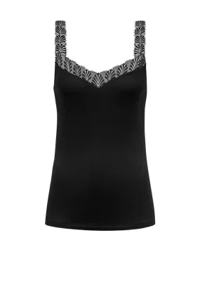 Mey Serie Emotion Elegance Lace Vest, Black