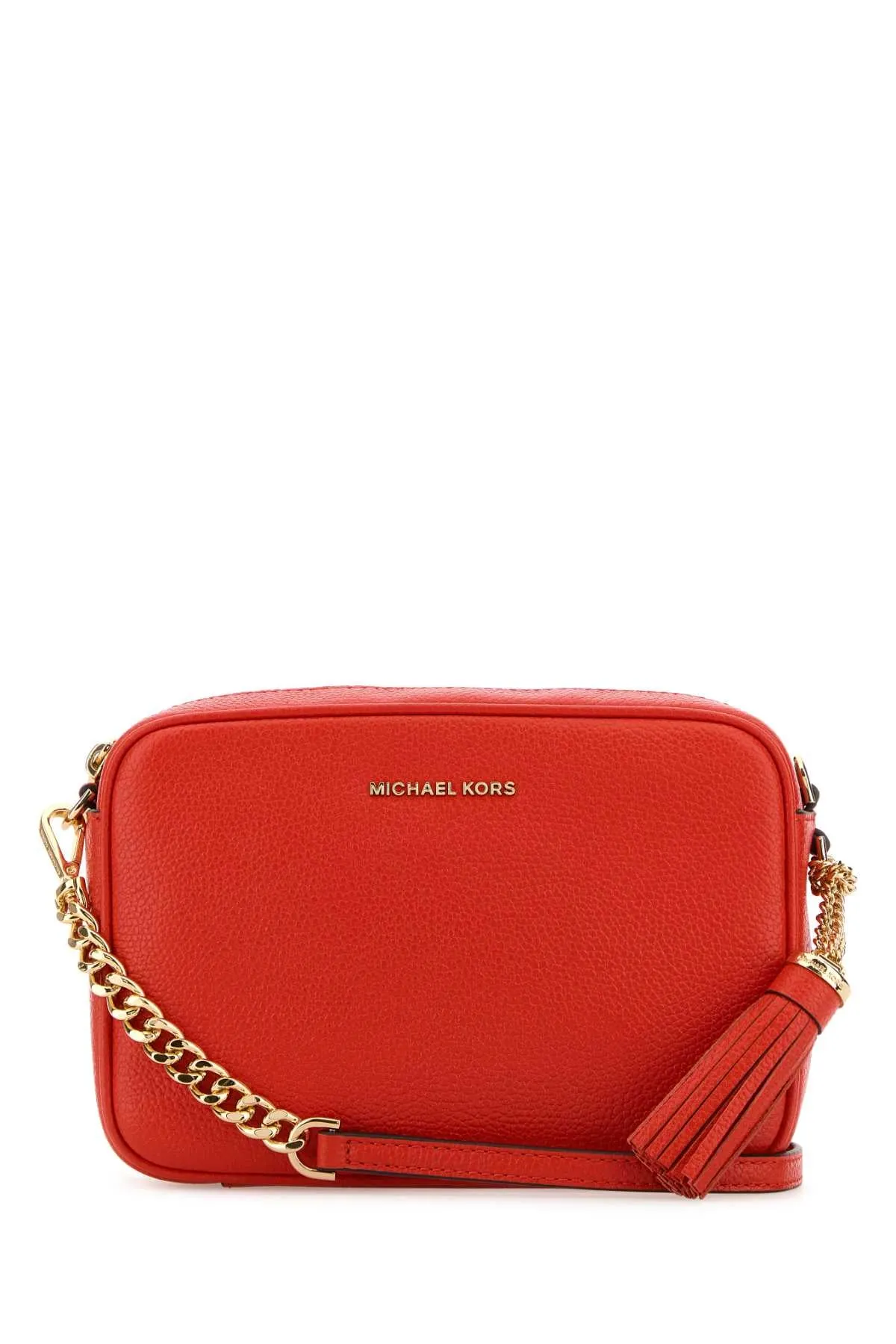 Michael By Michael Kors Coral Leather Medium Crossbody Bag