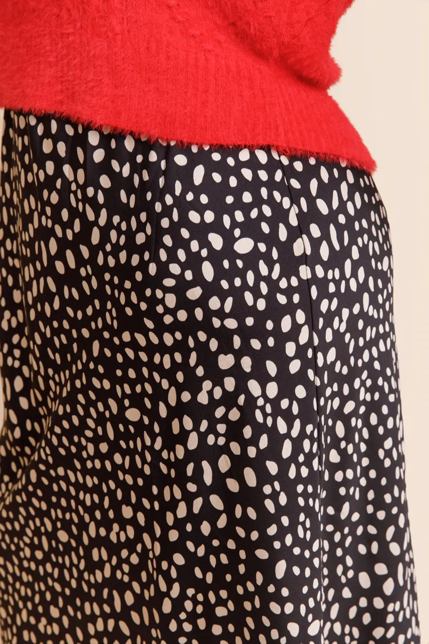 Michelle Leopard Midi Skirt