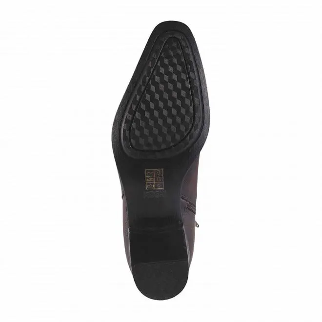 Mochi Men Brown Formal Boots