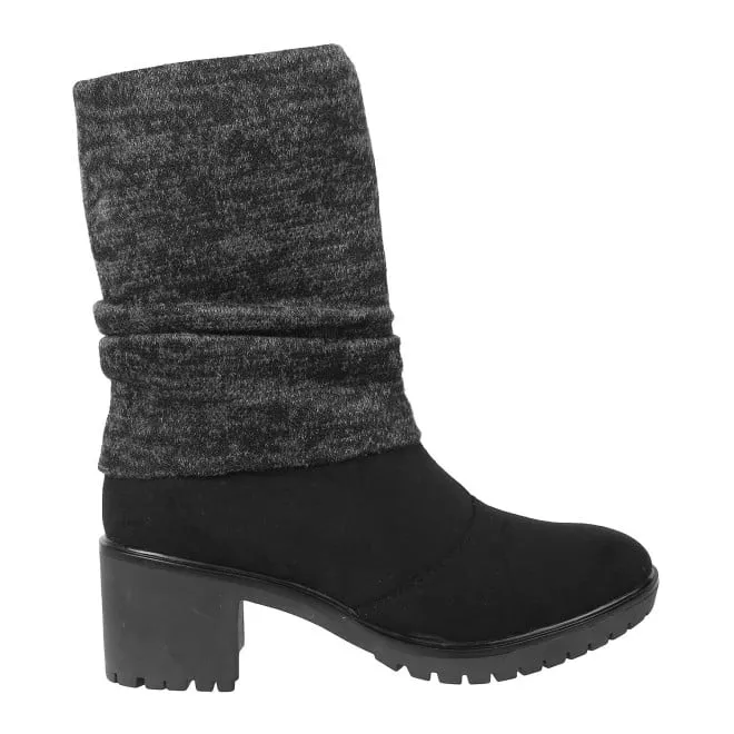 Mochi Women Black Party Boots