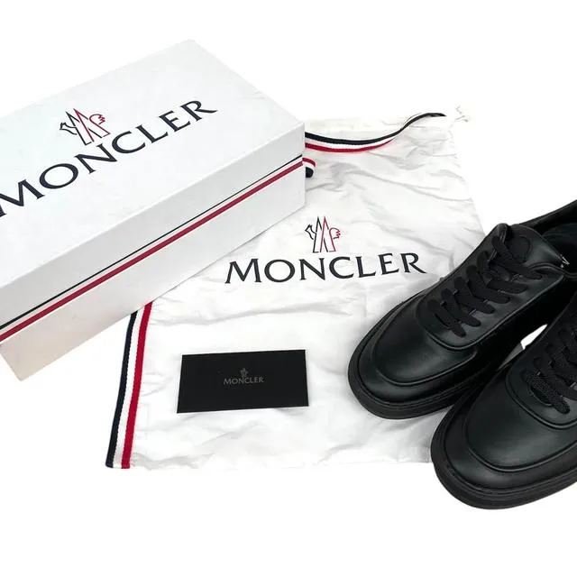 Moncler Neue York Leather Trainers UK 10