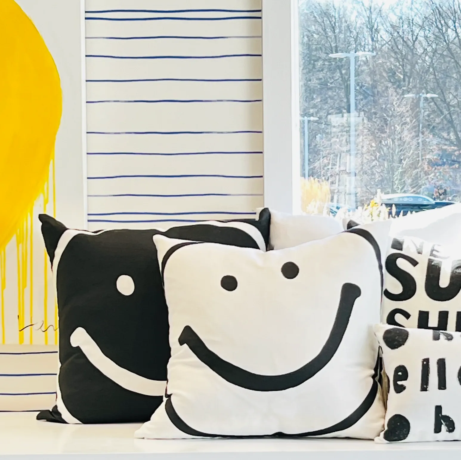 Mr. Smiley Reverse Pillow
