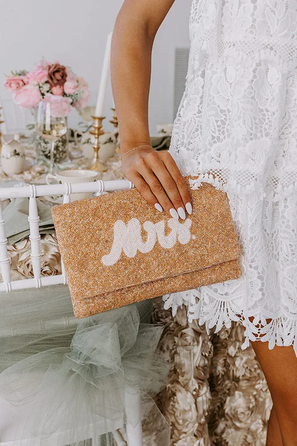 Mrs. Embellished Clutch