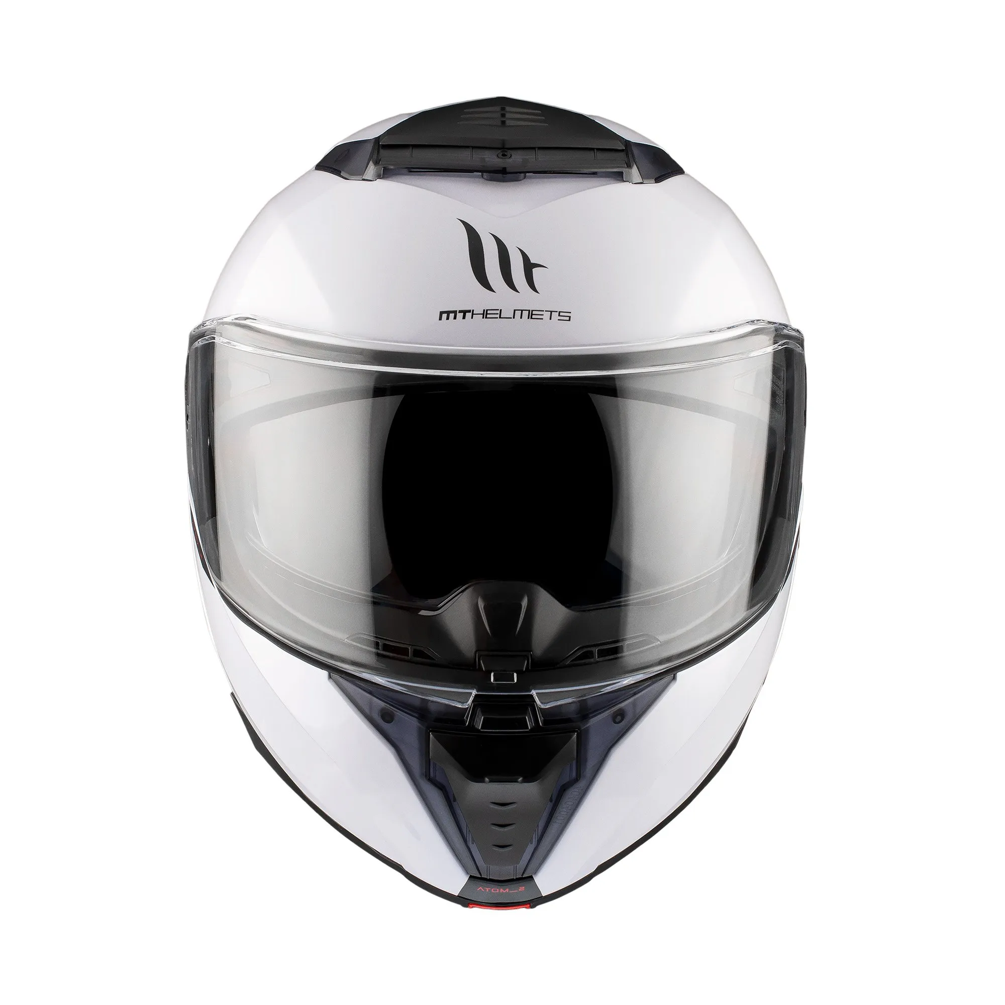 MT Atom 2 Plain Helmet - White