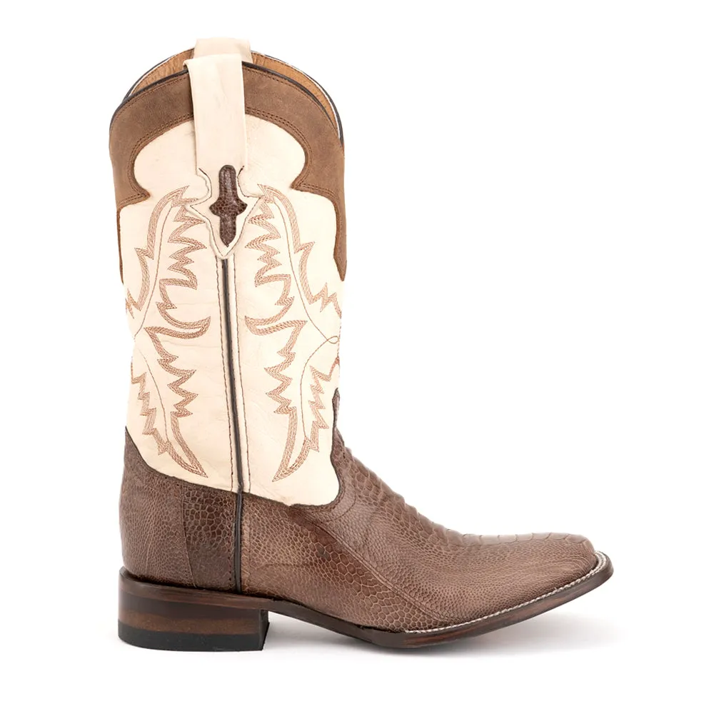 Nash Ostrich Round Toe Cowboy Boots