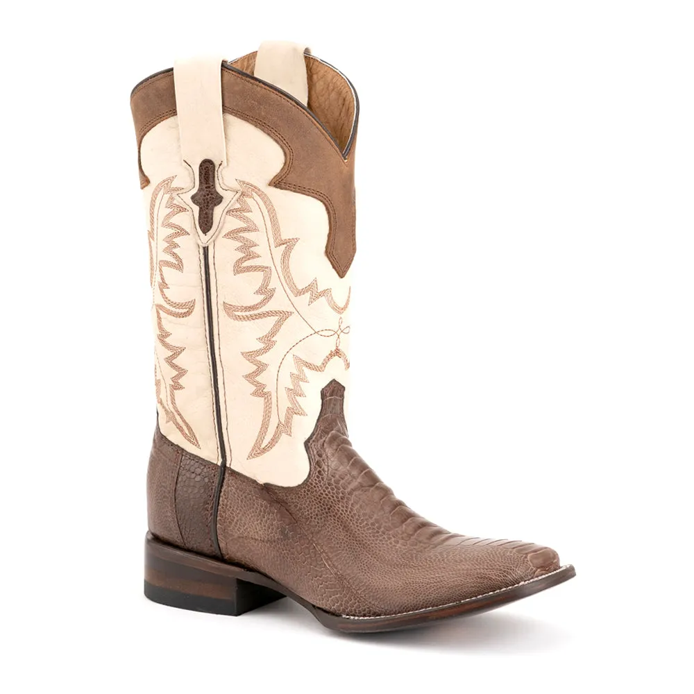 Nash Ostrich Round Toe Cowboy Boots