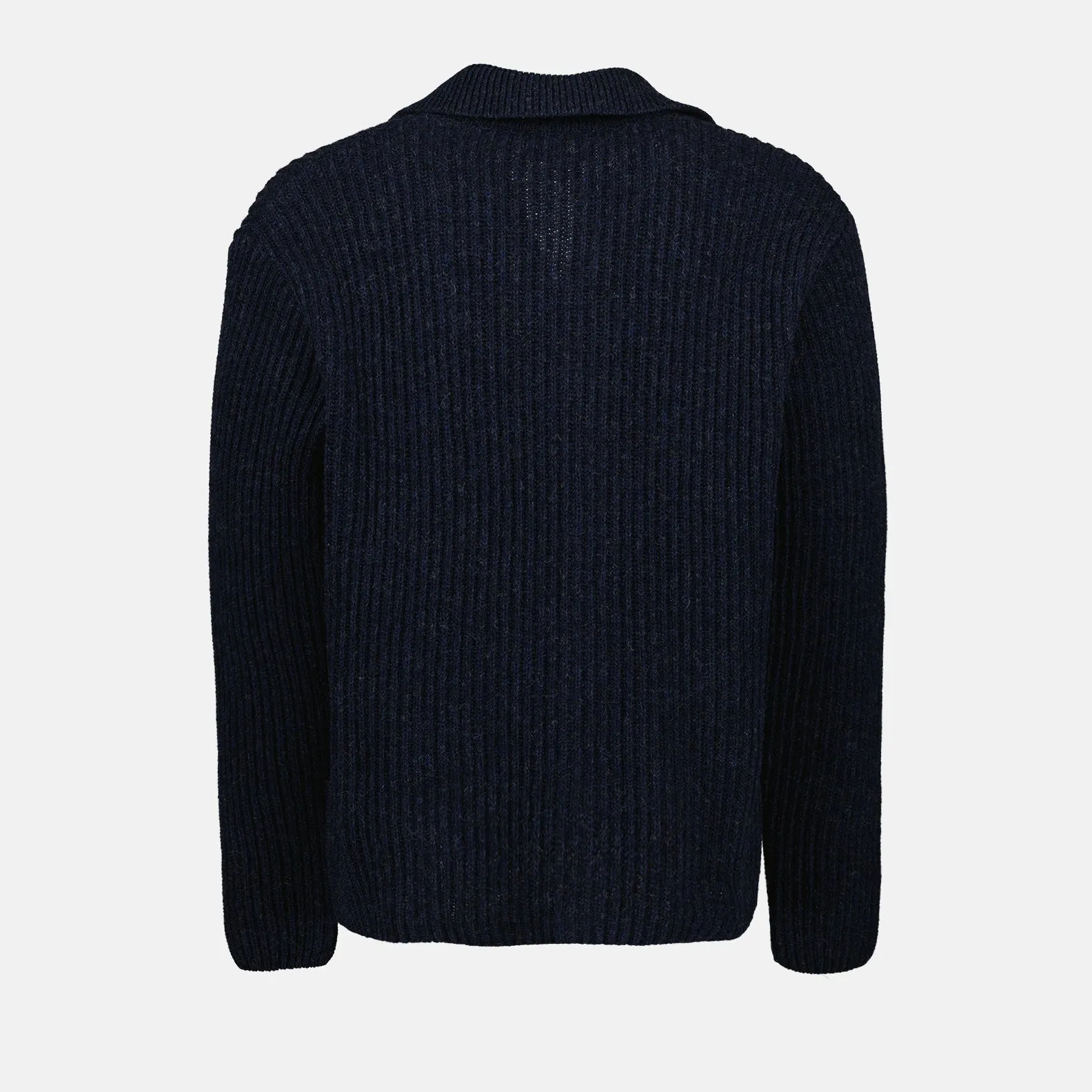 Navy Blue Knit Cardigan