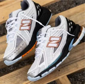 NEW BALANCE 1906 TRAINERS WHITE BLACK ORANGE