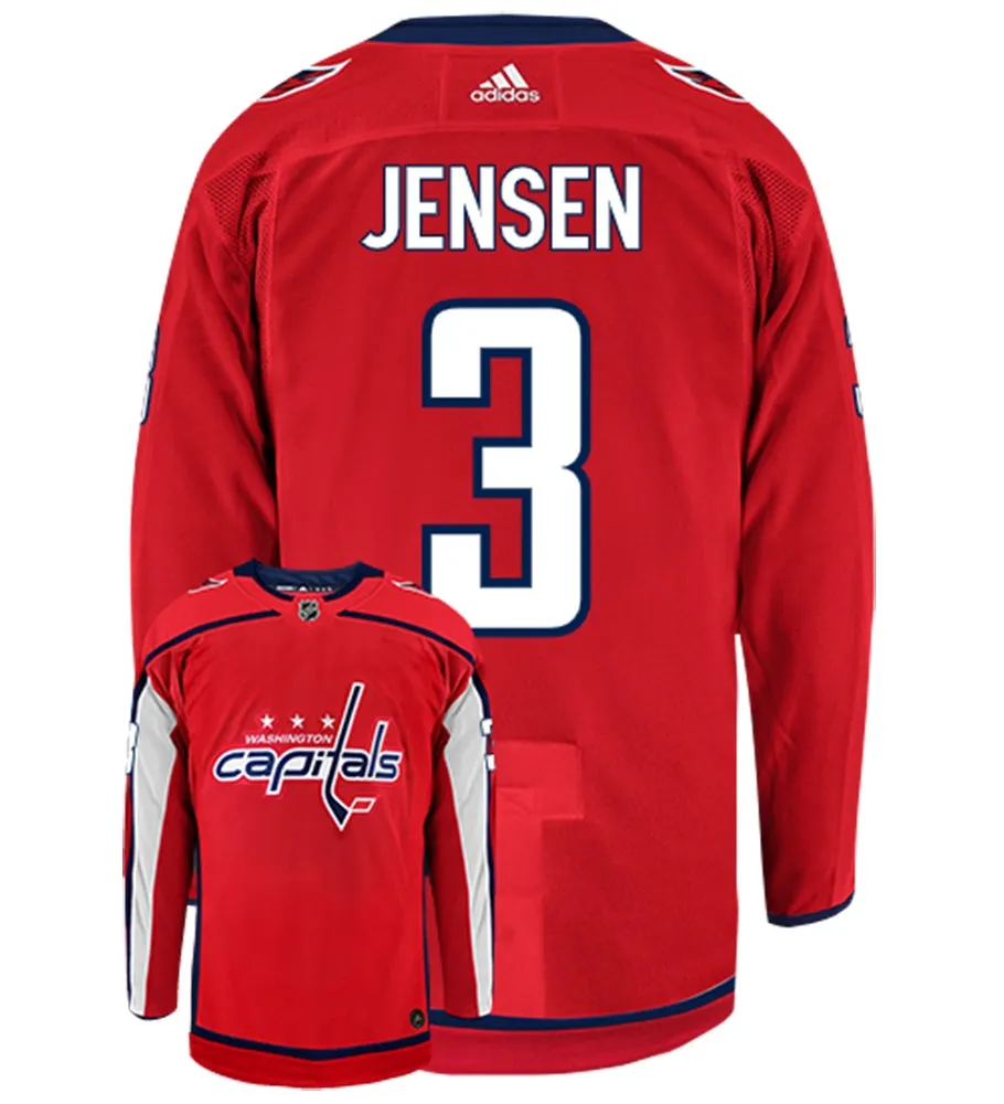 Nick Jensen Washington Capitals Adidas Authentic Home NHL Hockey Jersey     