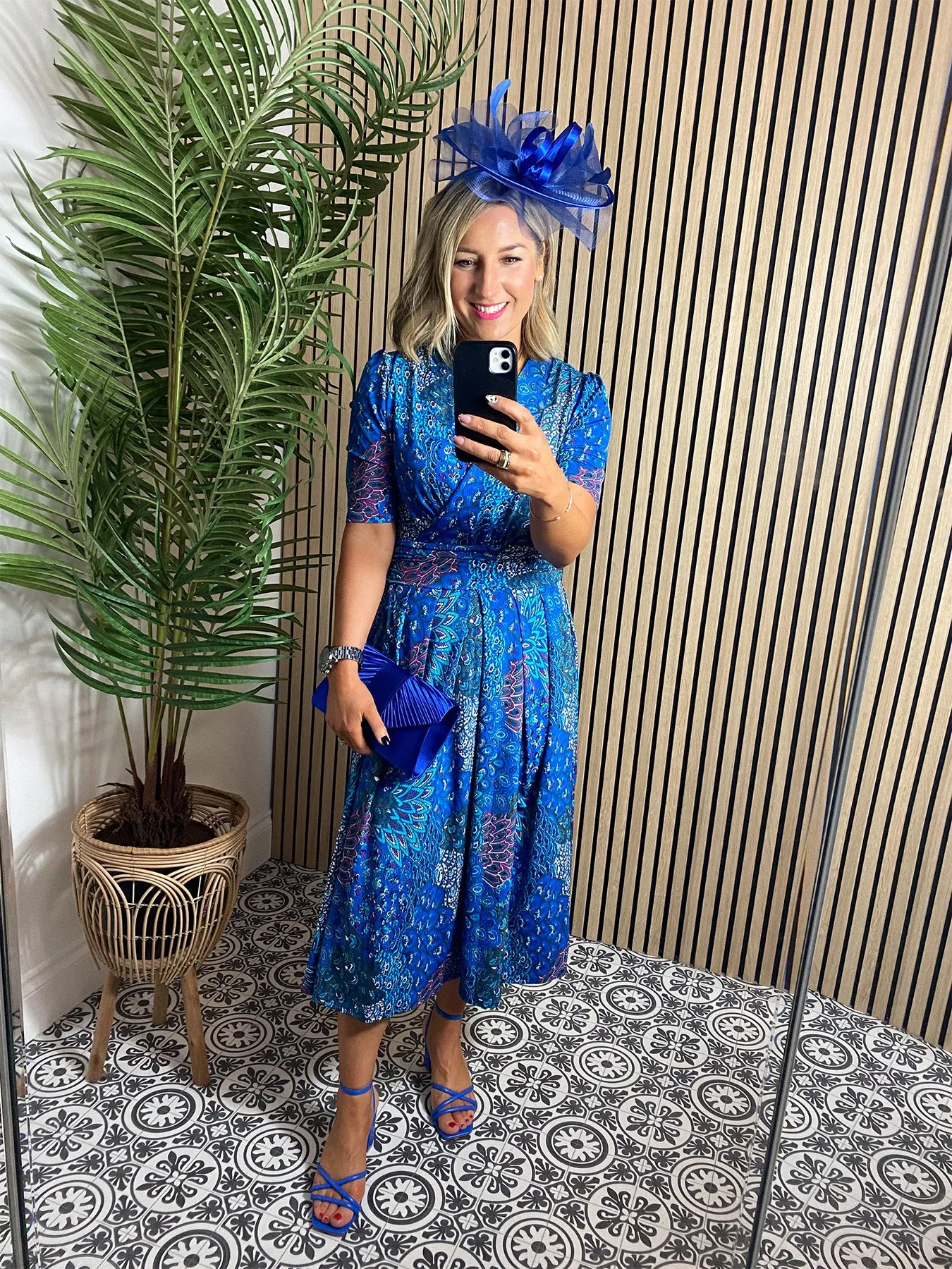 Nina Dress - Blue Peacock