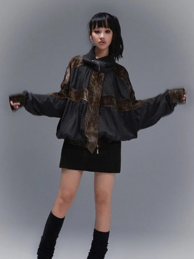 Off-Turtle Uv-Cut Thin Knit Dolman Cross Jacket