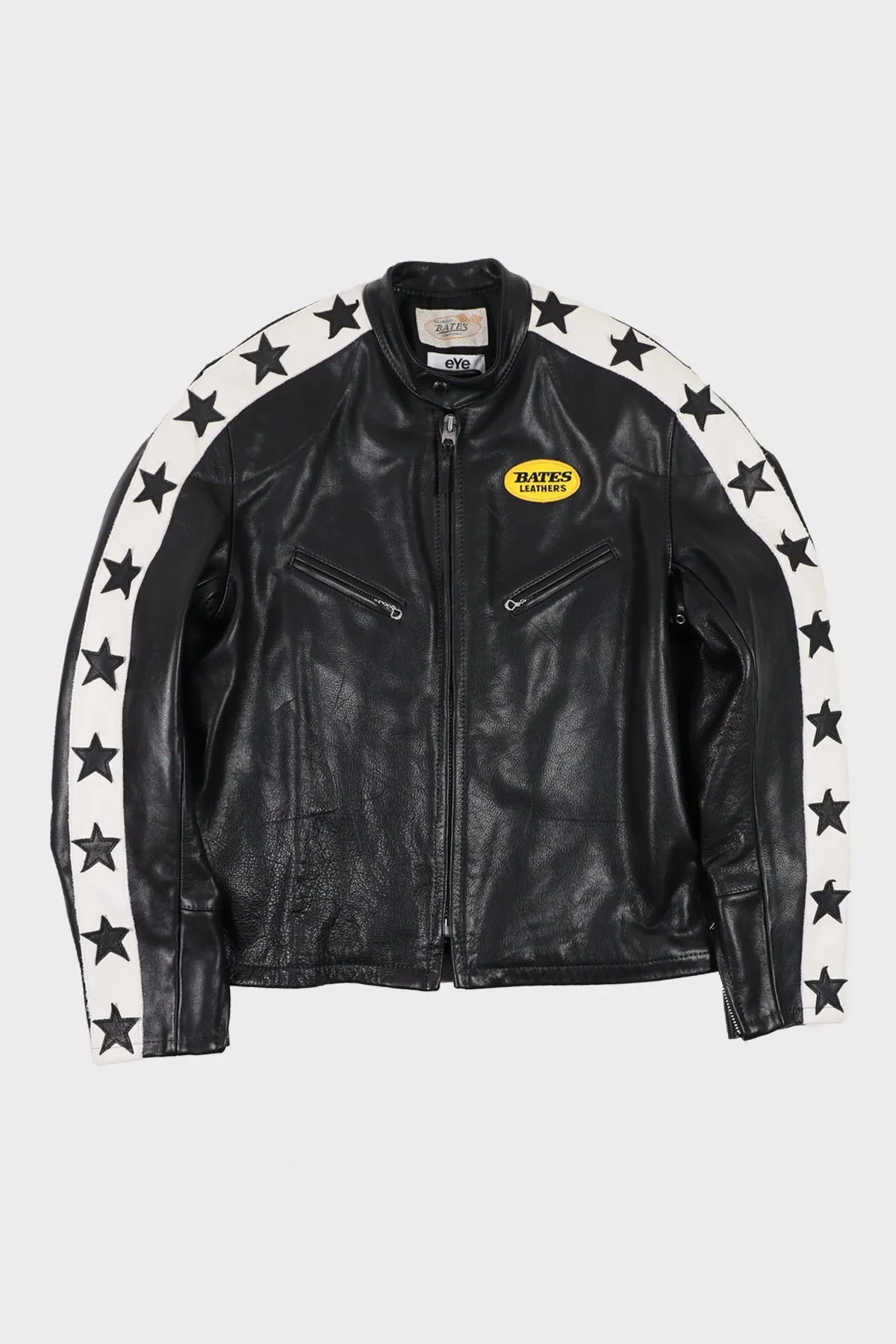 Oiled Leather Racing Jacket - Black