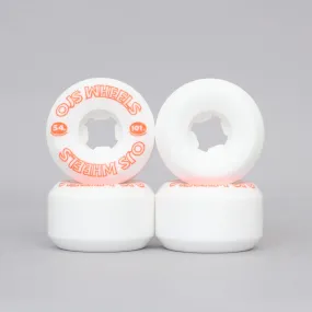 OJ 54mm 101A From Concentrate Hardline Skateboard Wheels White / Orang