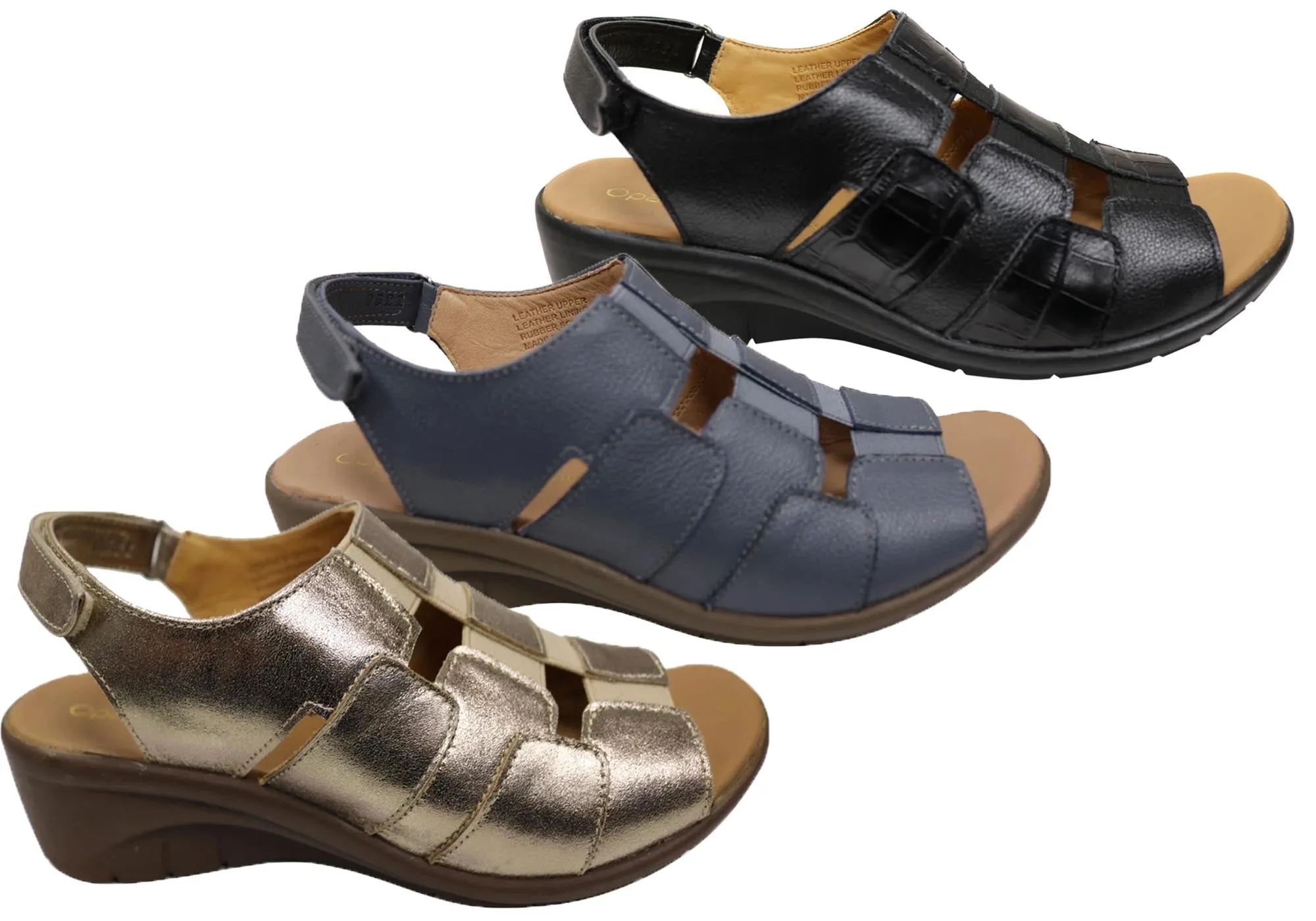 Opananken Hillary Womens Comfortable Brazilian Leather Sandals