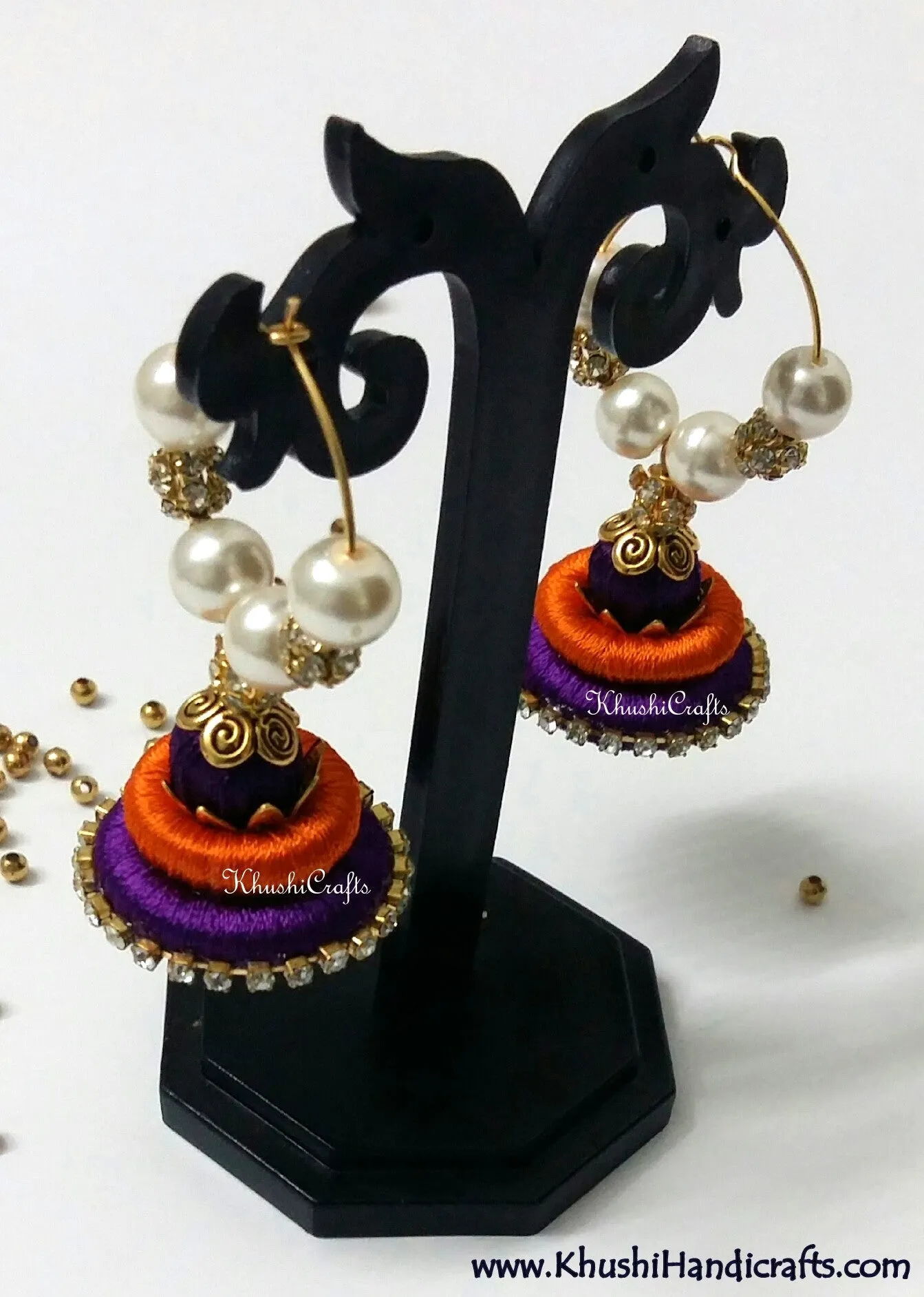 Orange Purple Silk Splendor