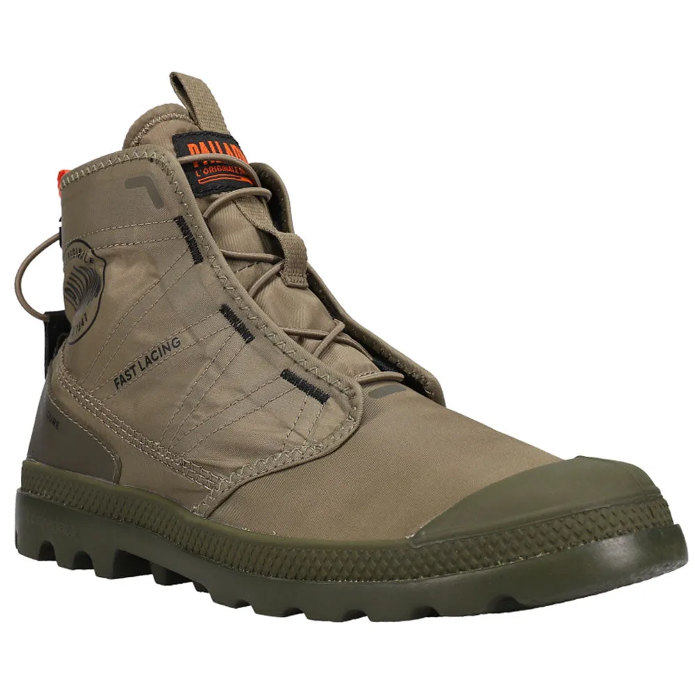 Pampa Travel Lite Round Toe Combat Pull On Boots