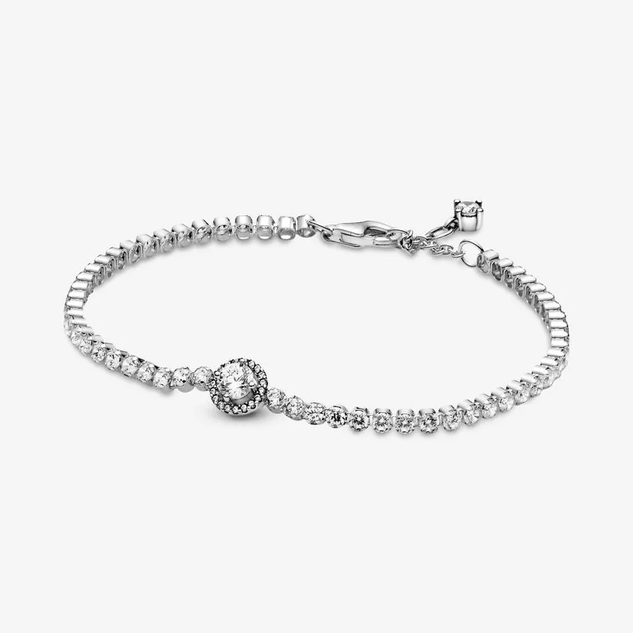 PANDORA SPARKLING HALO TENNIS BRACELET