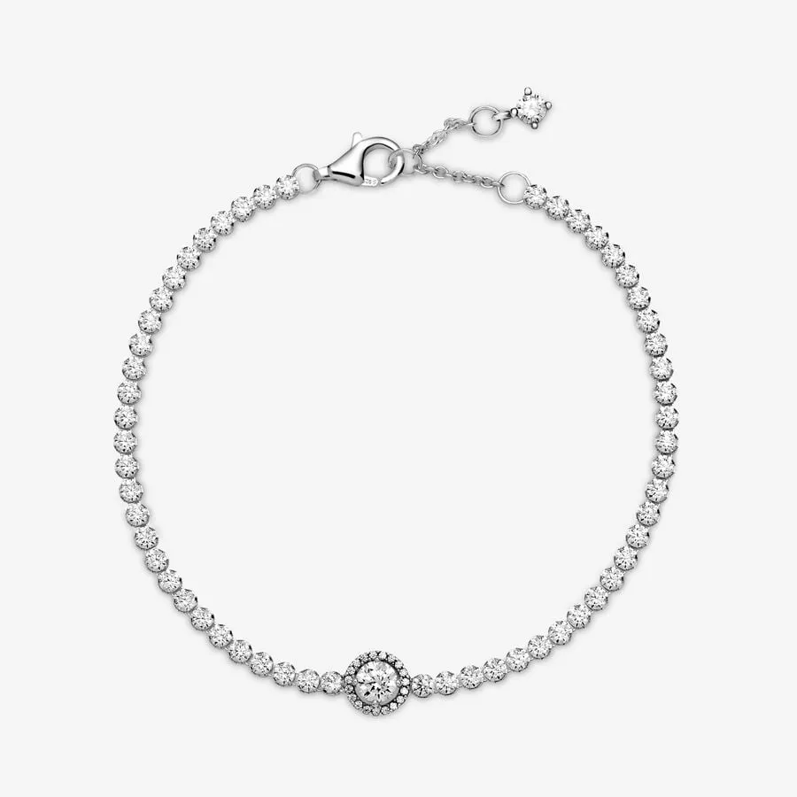 PANDORA SPARKLING HALO TENNIS BRACELET