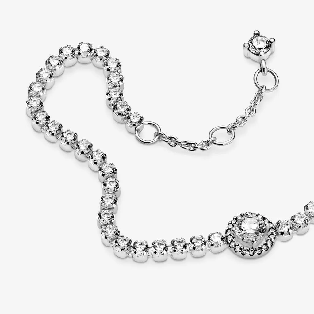 PANDORA SPARKLING HALO TENNIS BRACELET