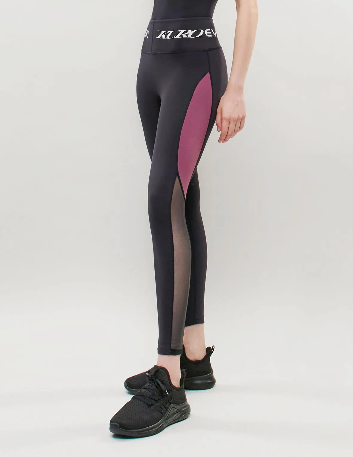 Panelled Mid Rise Leggings