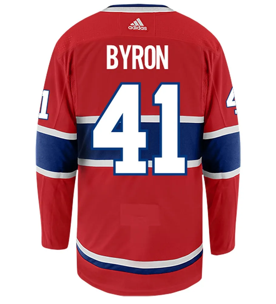 Paul Byron Montreal Canadiens Adidas Authentic Home NHL Hockey Jersey     