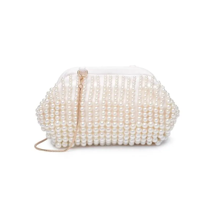 Pearla Beaded Clutch Handbag