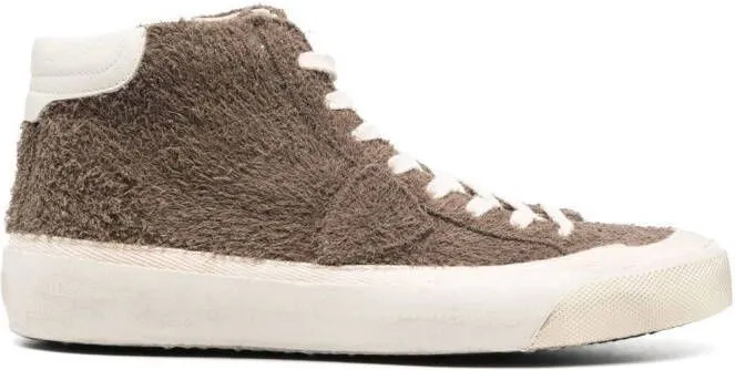 Philippe Model Paris Plaisir high-top sneakers Brown