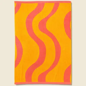 Pink Flow Towel - Pink/Orange