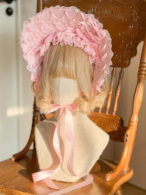 Pink Lace Bonnet