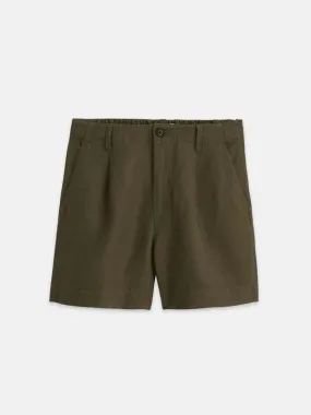Pleated Short - Puglia Olive
