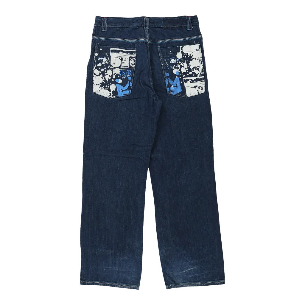 Pnb Nation Jeans - 34W 31L Dark Wash Cotton