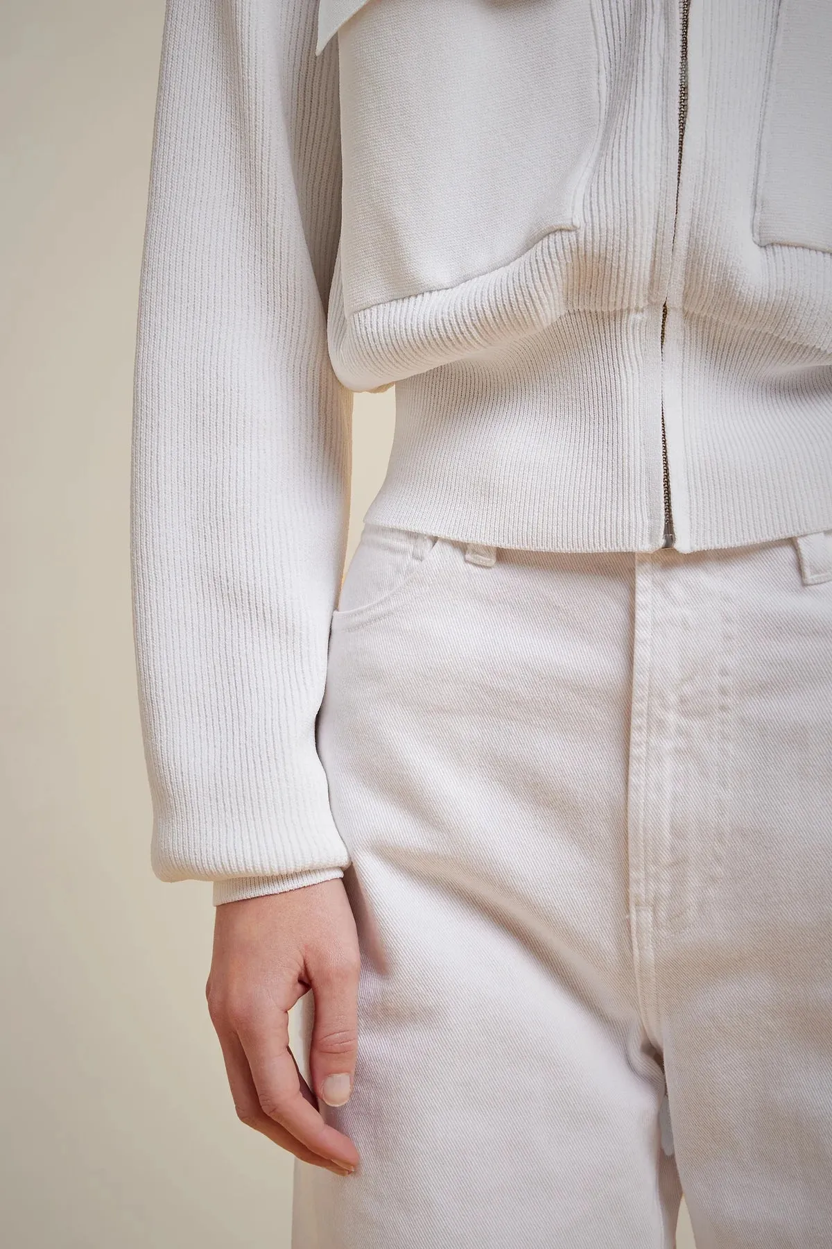 Pocket Cardigan - Bianco
