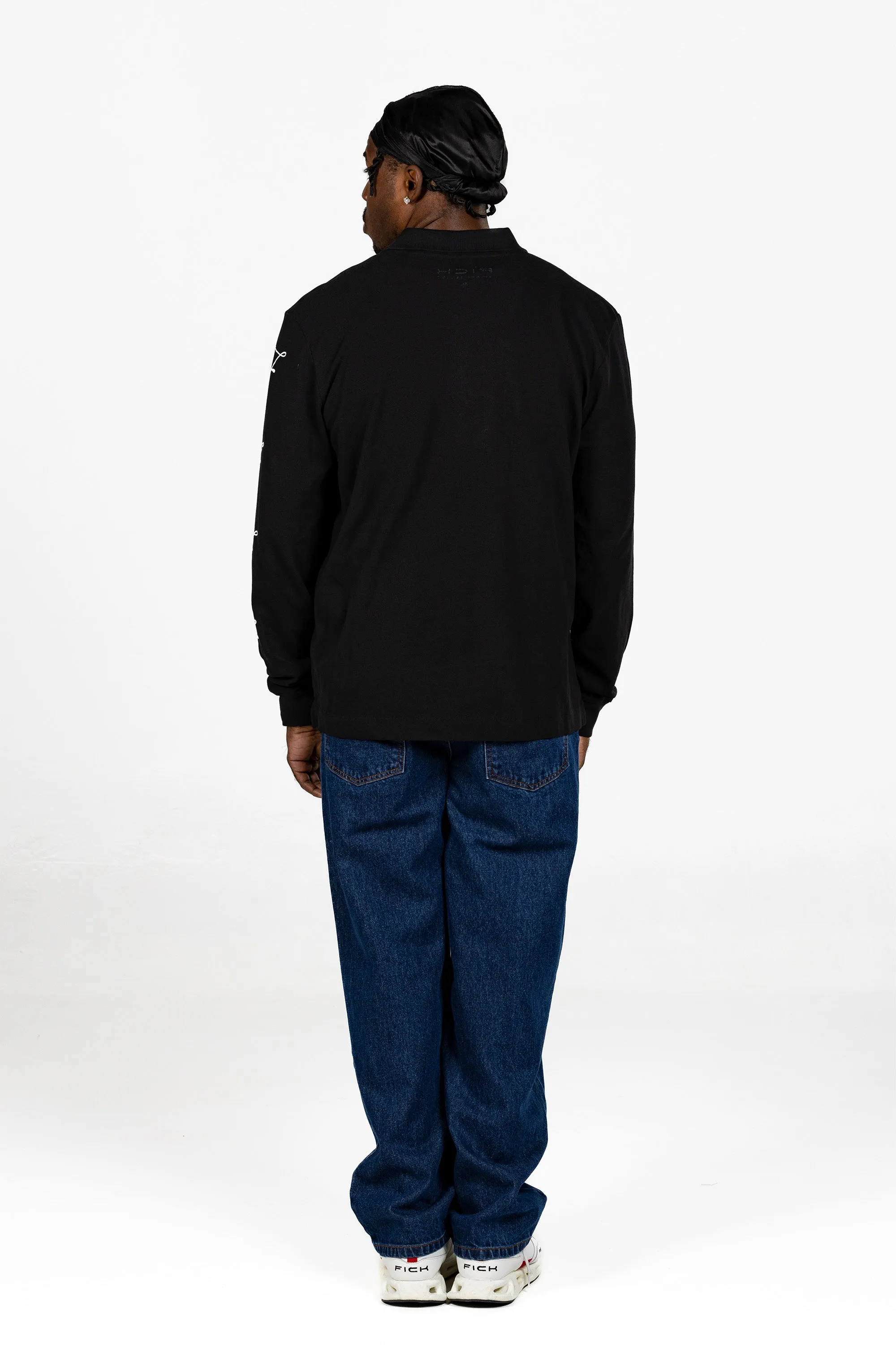 Polo Long Sleeve Fick Black