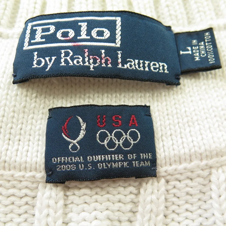 Polo Ralph Lauren Olympic Vest Large 2008 Team USA Beijing Games Tennis