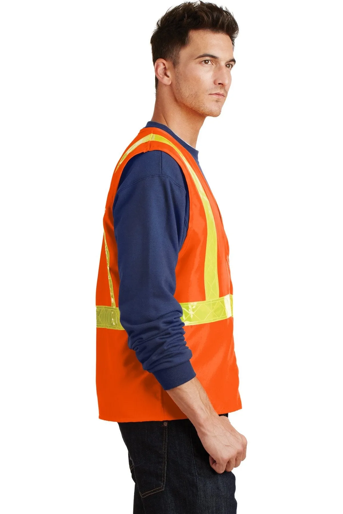 Port Authority Enhanced Visibility Vest SV01 Safety Orange/ Reflective