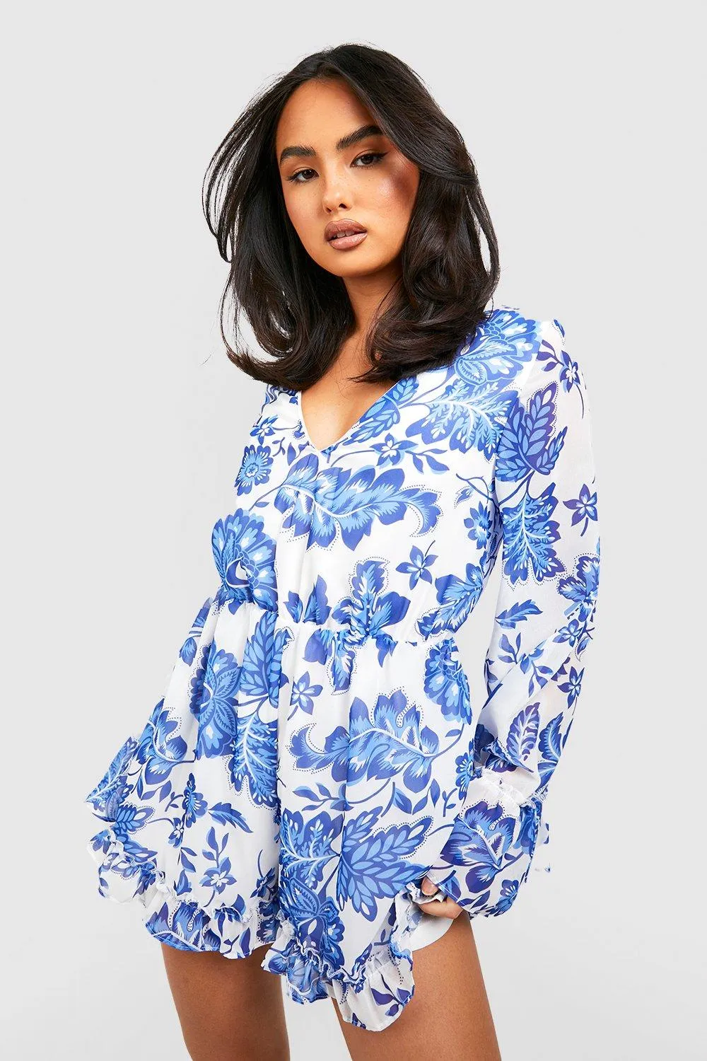 Printed Floral Romper