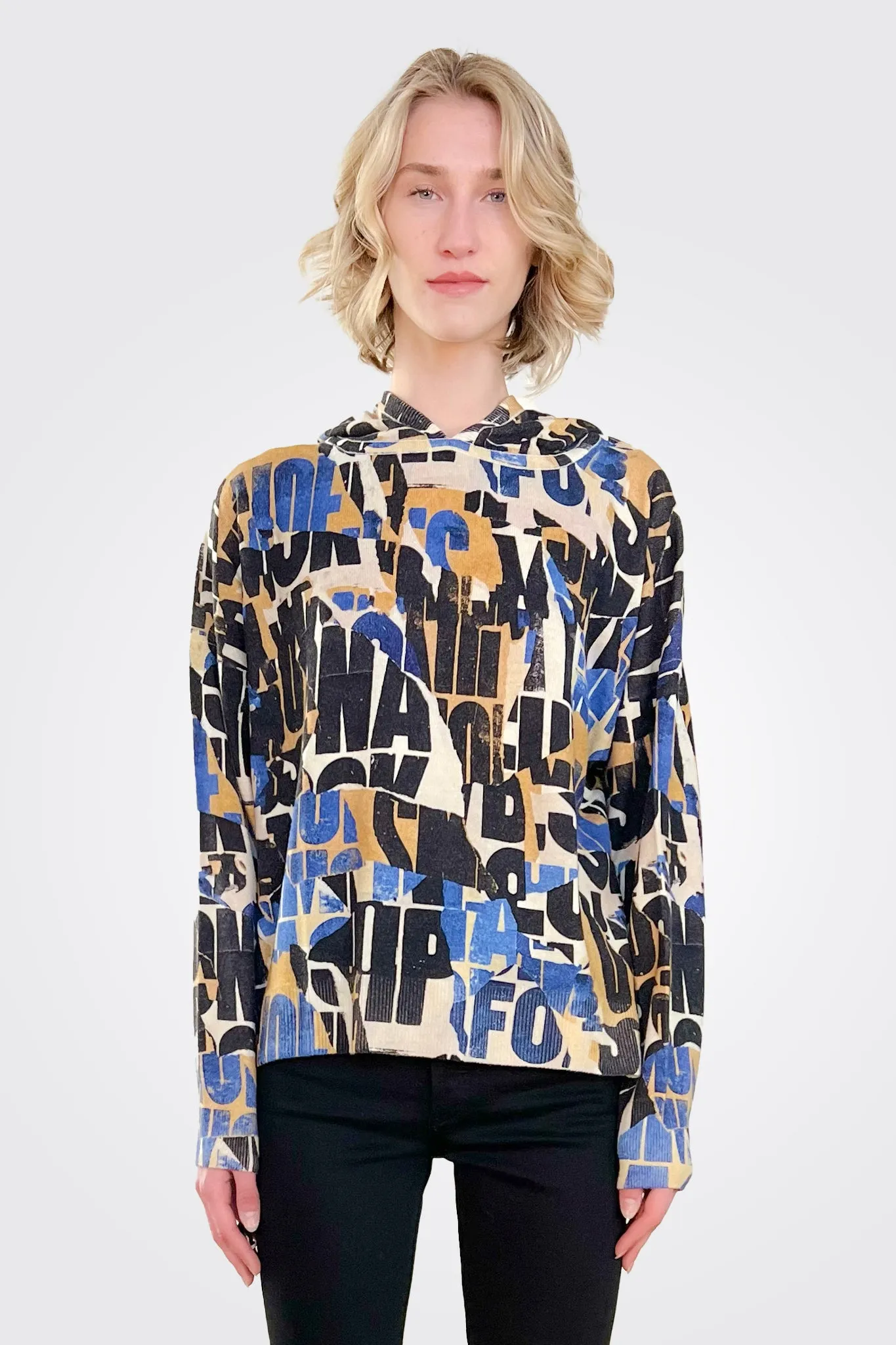 Printed Hoodie - Blue Gast