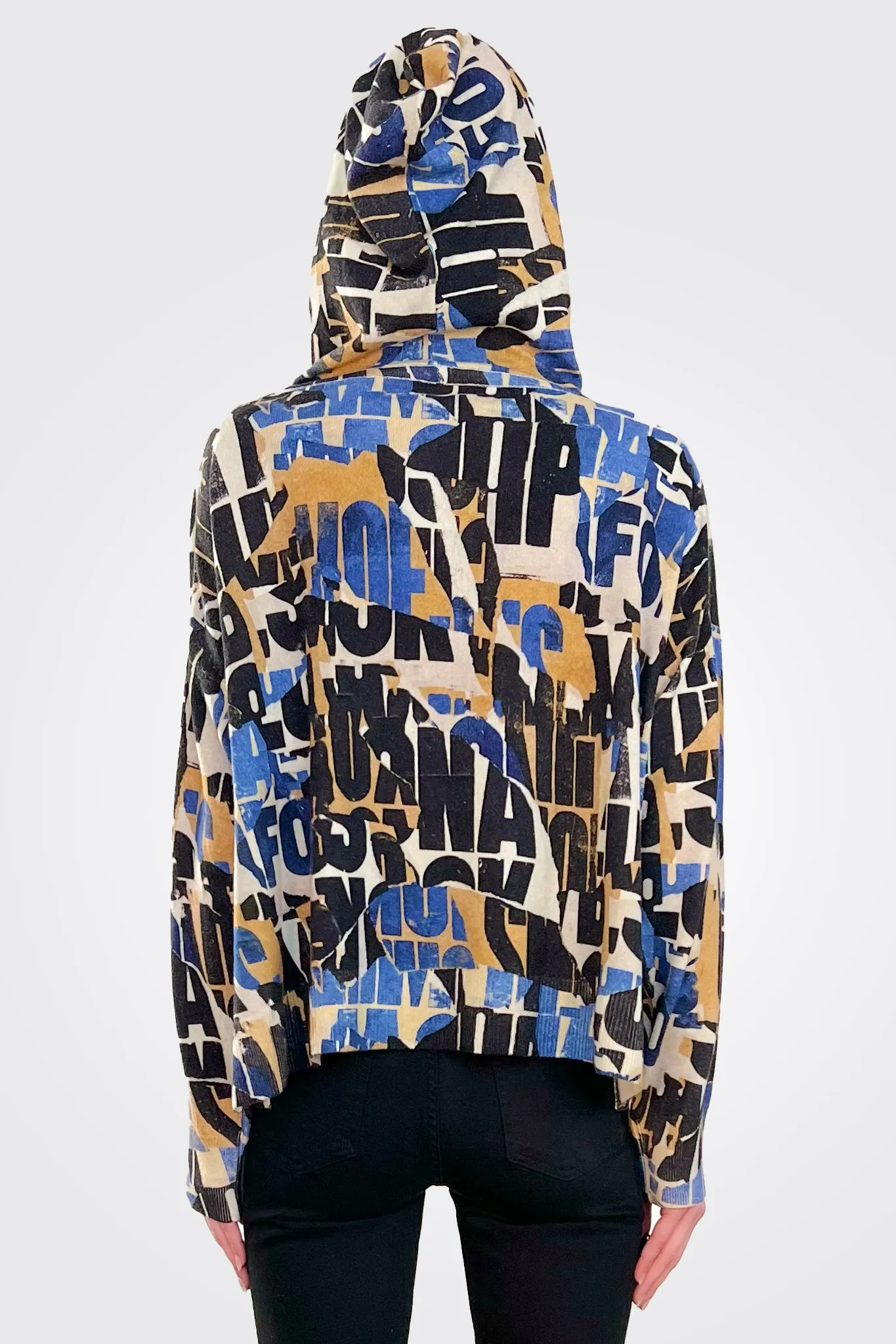 Printed Hoodie - Blue Gast