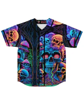 Psychedelic Skull Sanctuary Baseball Jersey