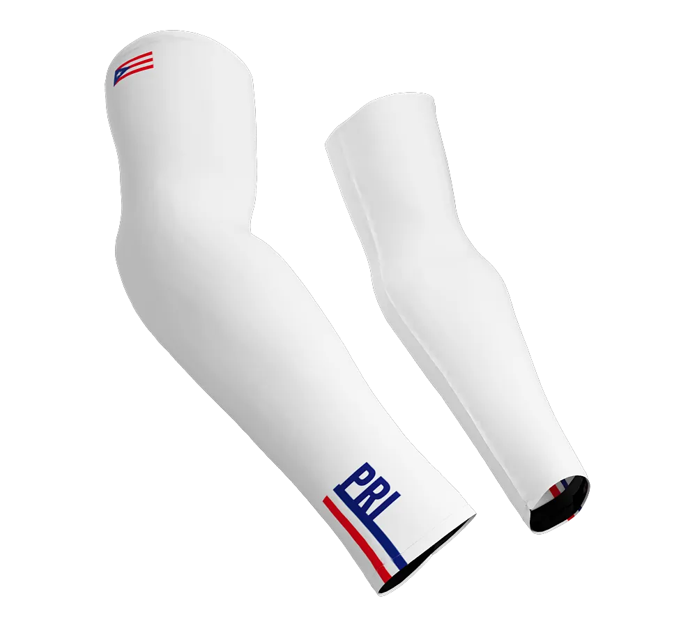 Puerto Rico Code Compression Arm Sleeves - Walking - Cycling - Running - Golf - Baseball - Basketball