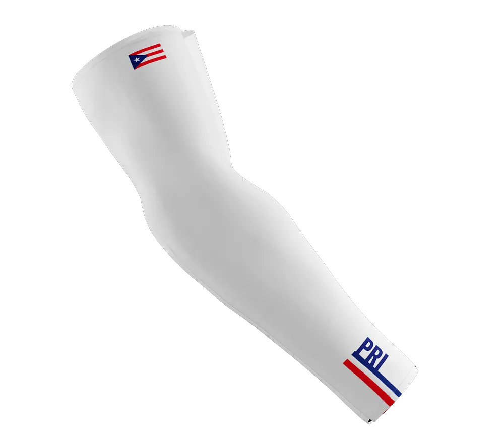 Puerto Rico Code Compression Arm Sleeves - Walking - Cycling - Running - Golf - Baseball - Basketball