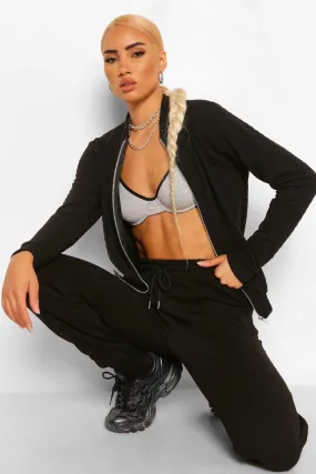 Quilted Bomber Jacket