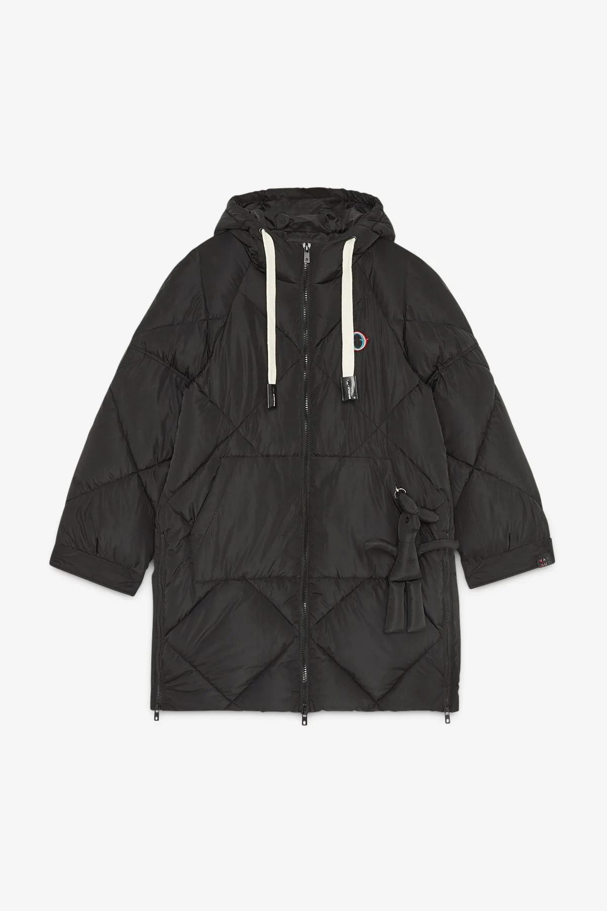 Quilted puffer midi jacket