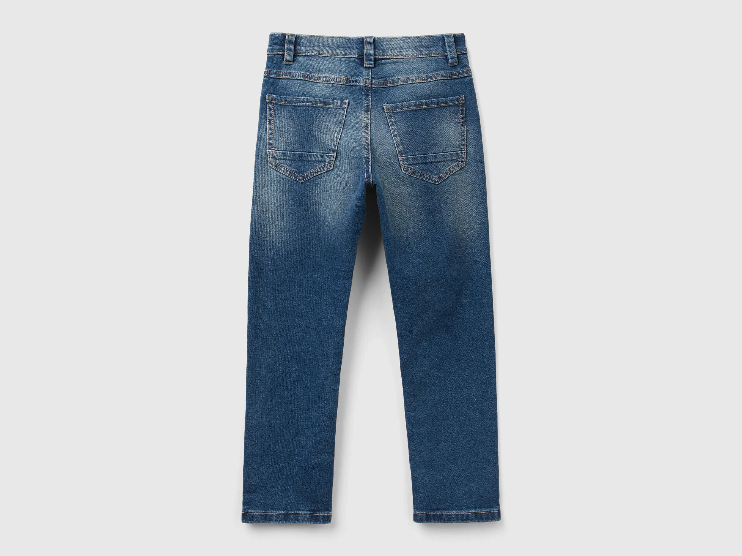 "Eco-Recycle" five-pocket jeans - Dark Blue | Benetton