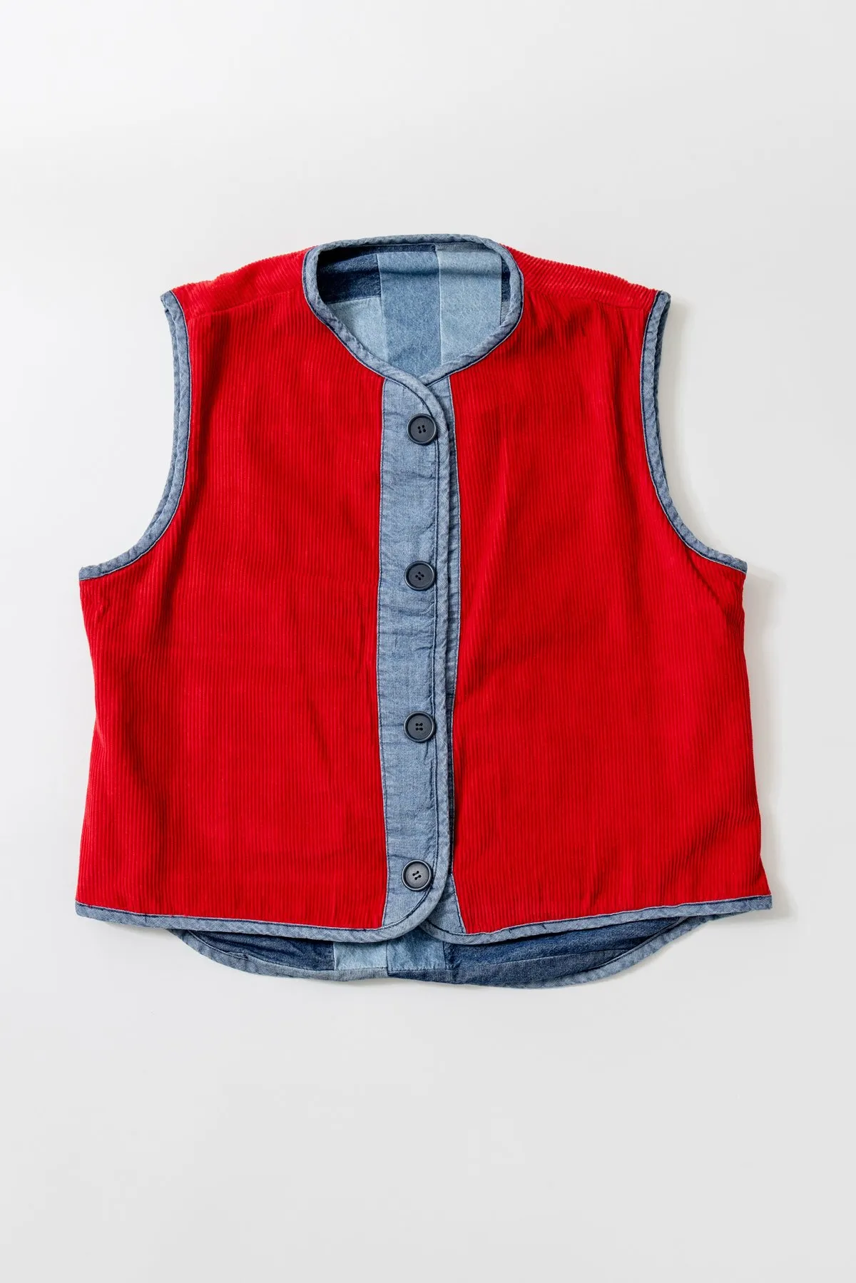 Reversible Vest - Log Cabin