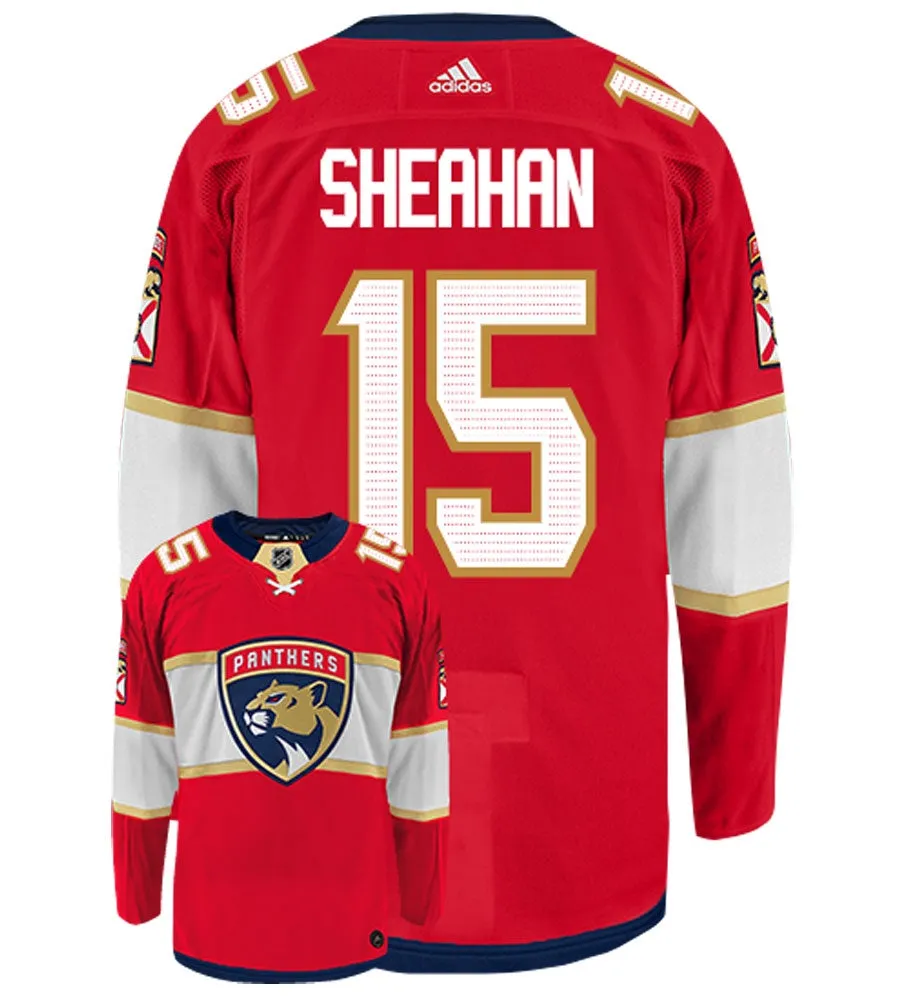 Riley Sheahan Florida Panthers Adidas Authentic Home NHL Hockey Jersey     