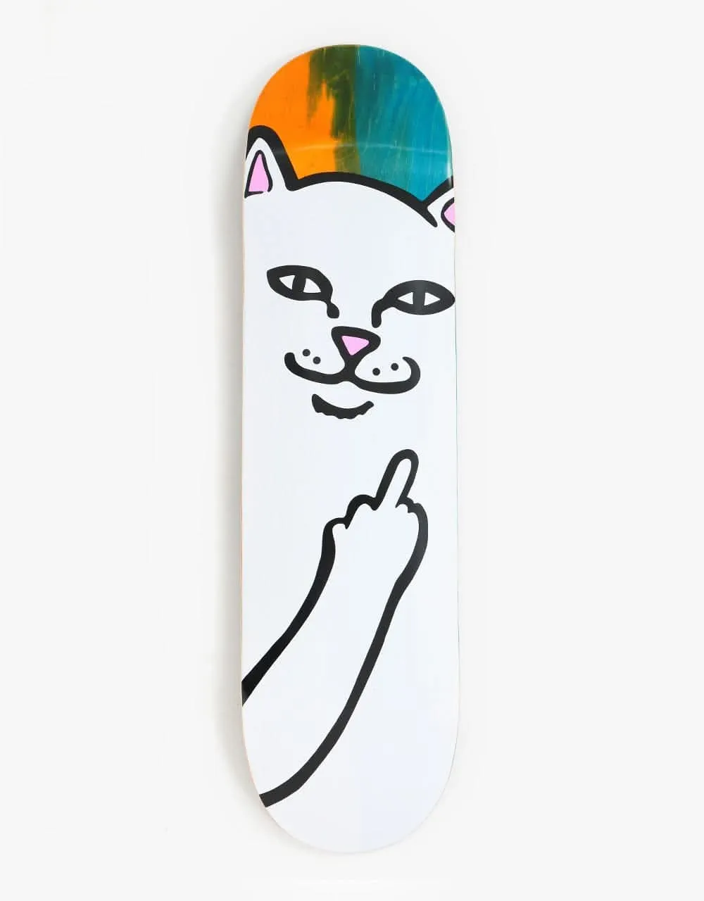 RIPNDIP Lord Nermal Skateboard Deck - Orange/Aqua