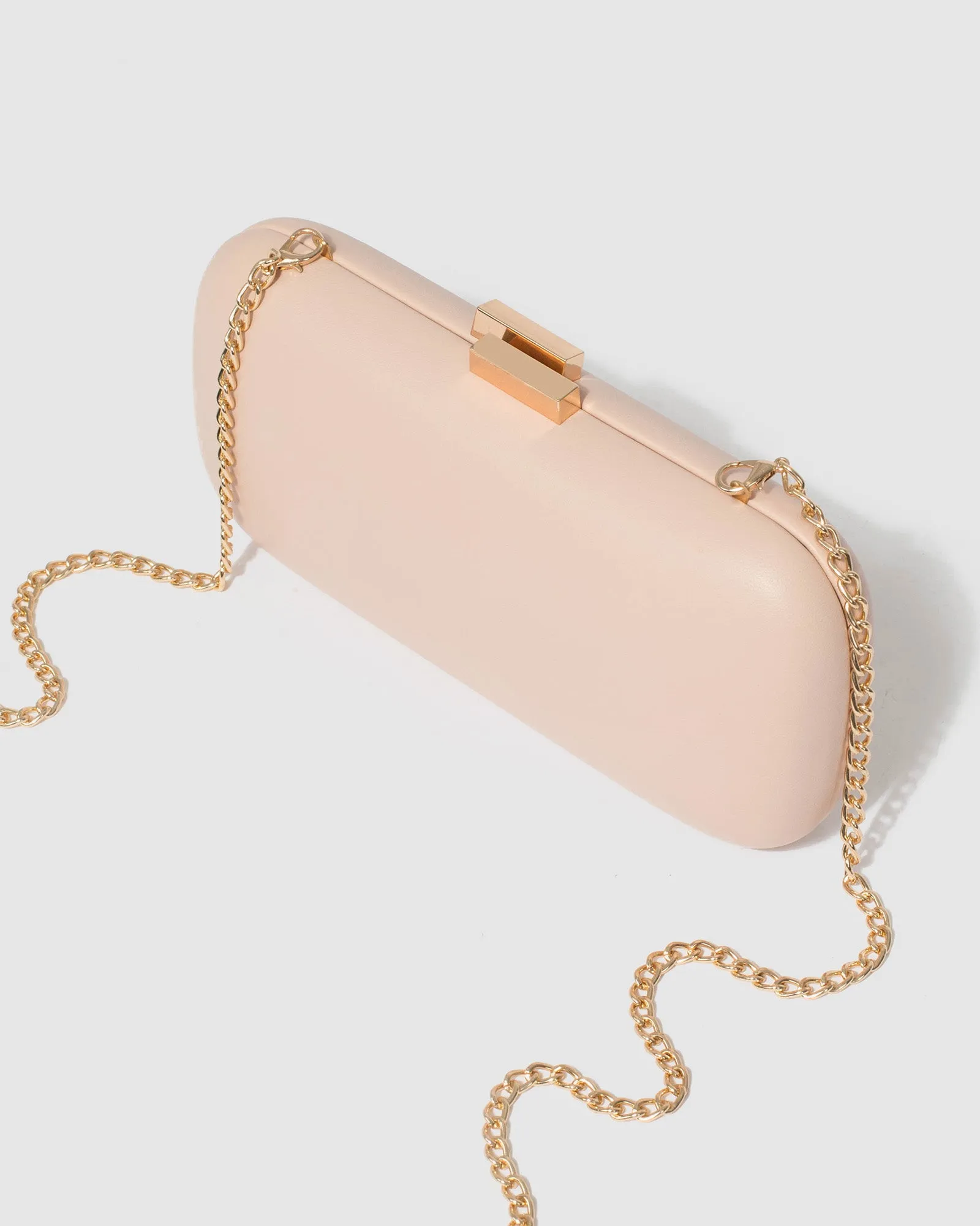 Rosie Nude Hardcase Clutch Bag